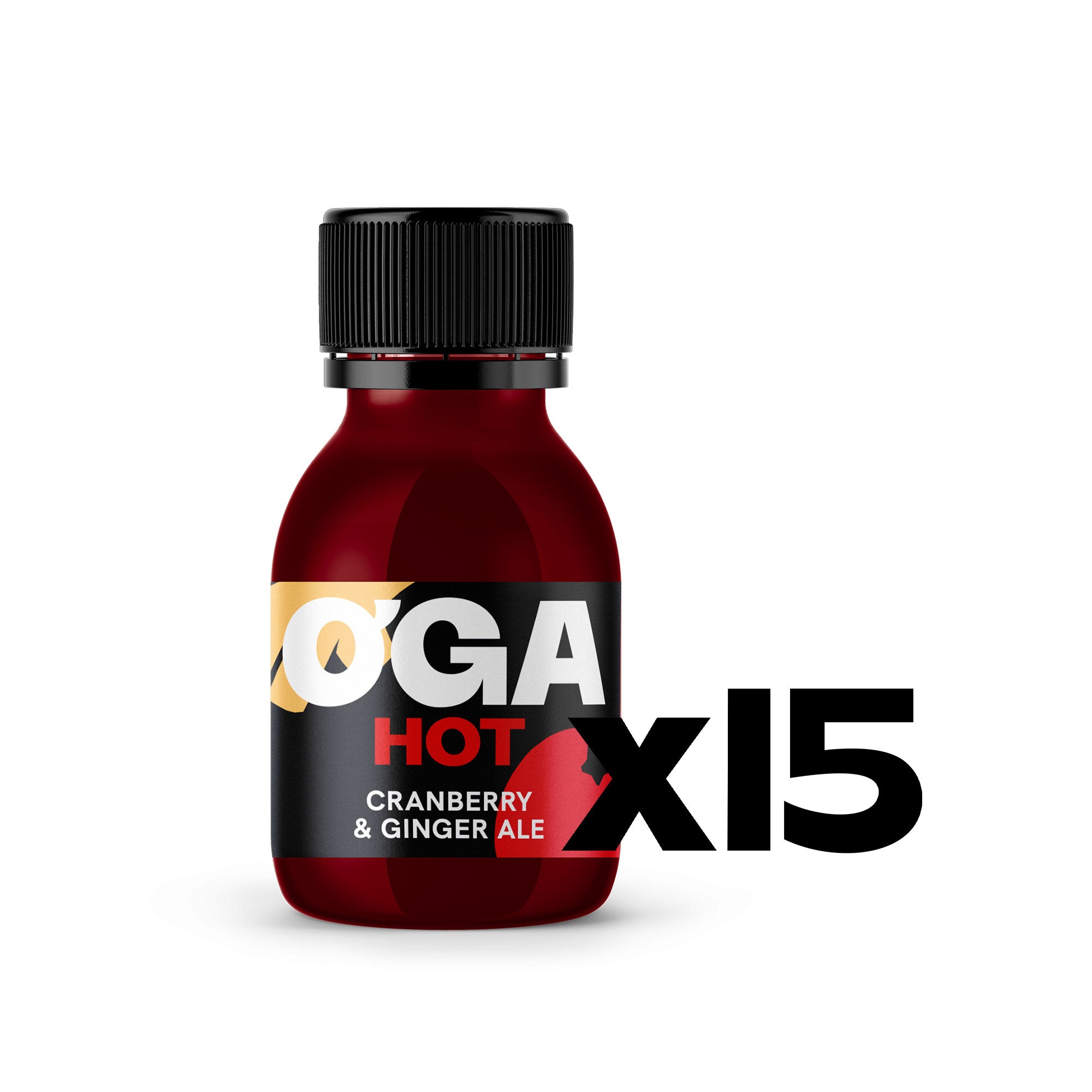 OGA HOT Cranberry & Ginger Ale Set, 1 flavor x 15
