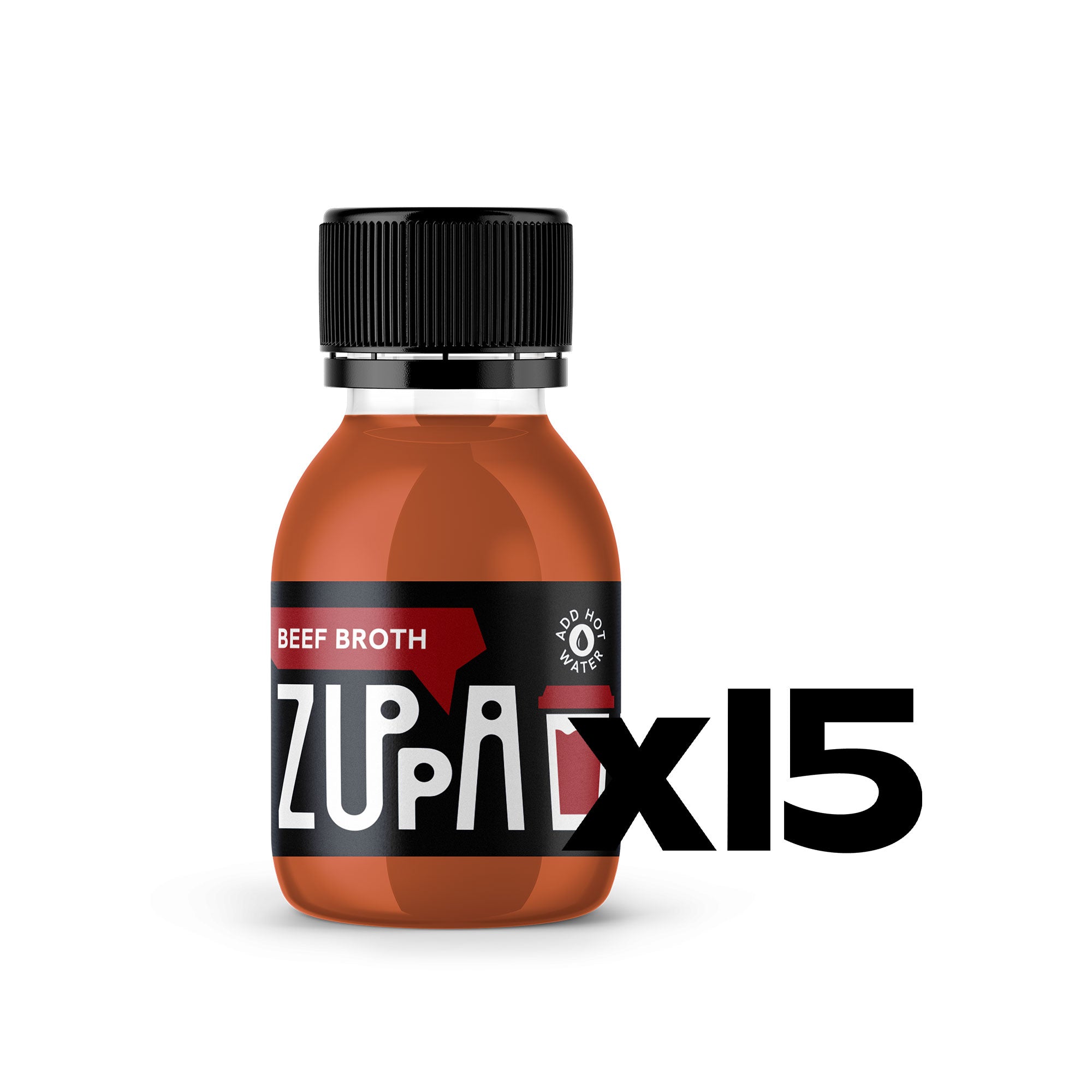 ZUPPA BY OGA Beef broth Set, 1 flavor x 15