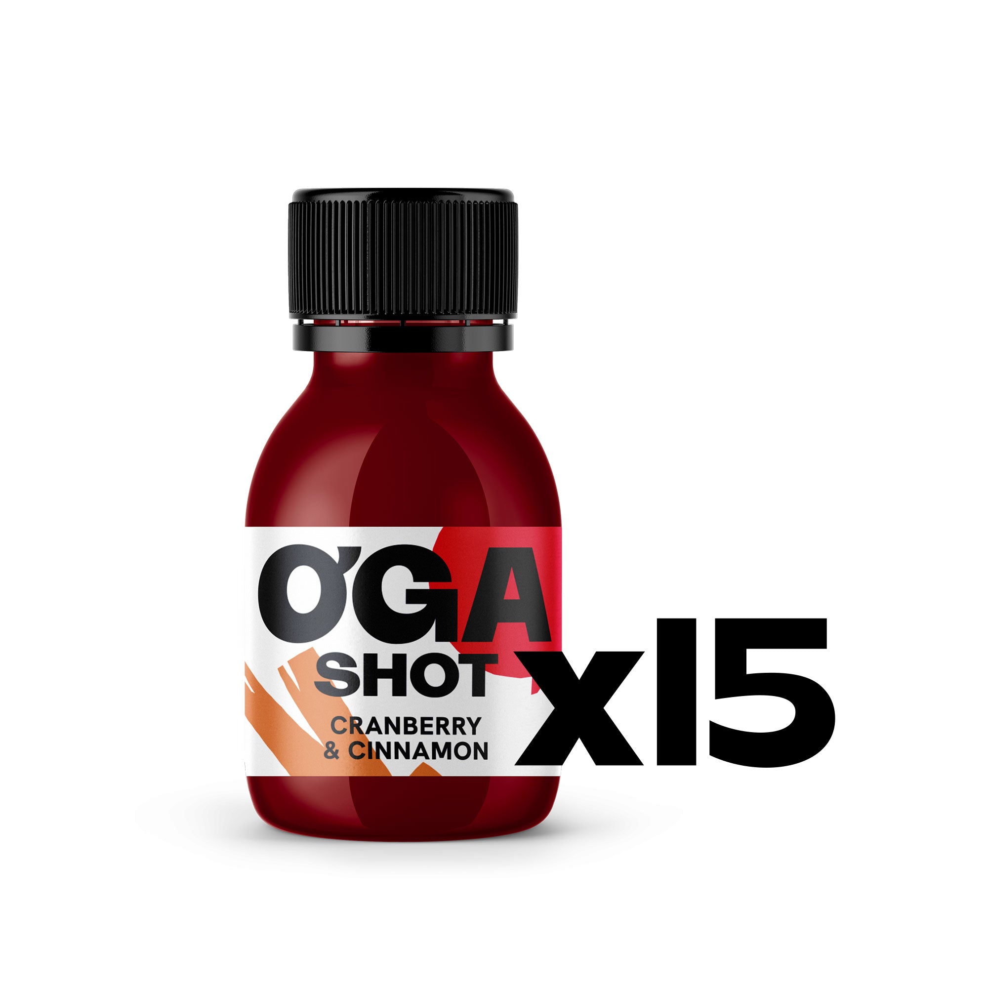 OGA SHOT Cranberry & Cinnamon Set, 1 flavor x 15 – Oga